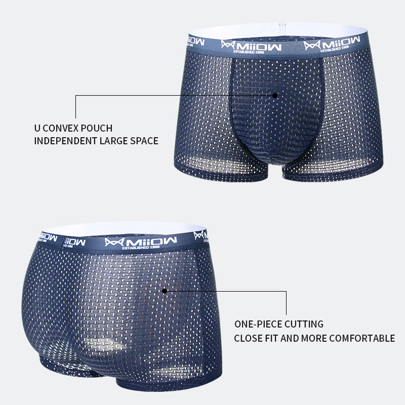 MiiOW Mesh Men Underwear Boxer - Boxer Shorts Modal 评论和价格