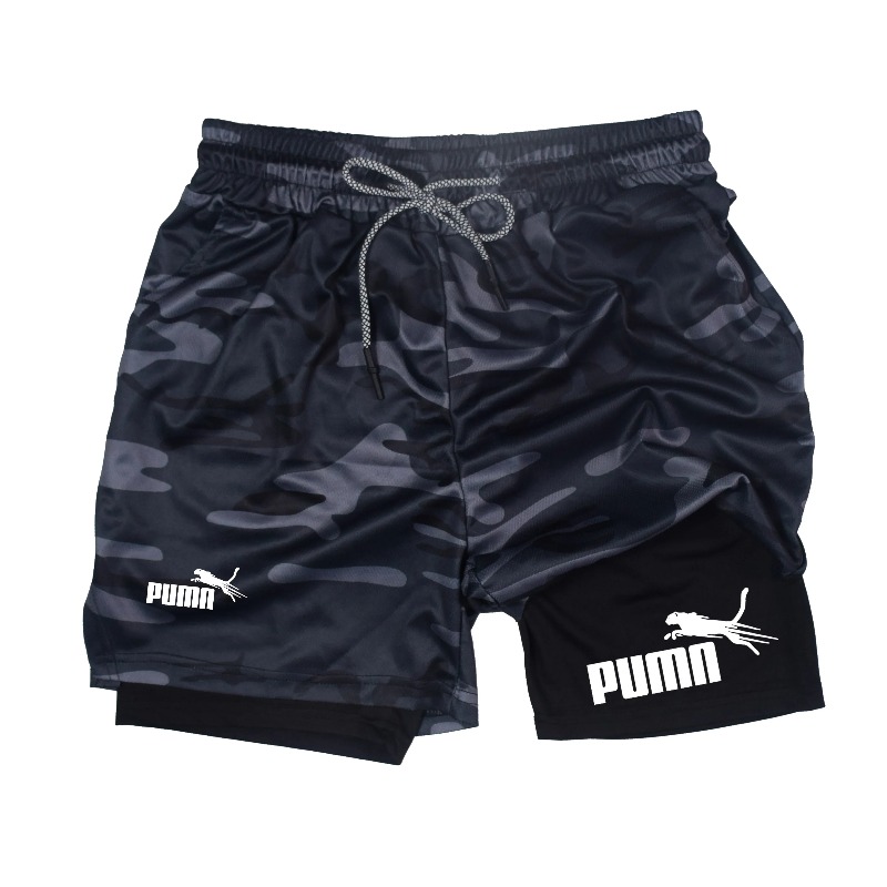 Summer Breathable Two-in-one D - Compression Shorts Athletes 评论和价格