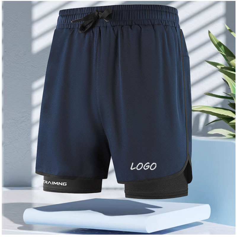 Men 2‑in‑1 Double Layer Athlet - Compression Shorts Athletes 评论和价格